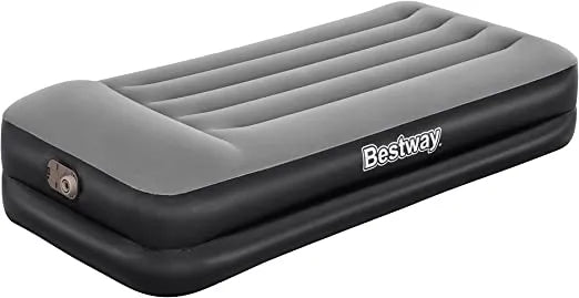 Bestway Tritech Air Mattress with Built-in AC Pump and Antimicrobial Coating - Twin Size, Durable In