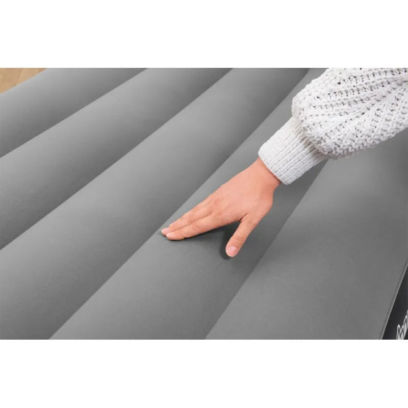 Bestway Tritech Air Mattress with Built-in AC Pump and Antimicrobial Coating - Twin Size, Durable In