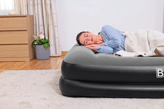 Bestway Queen Airbed with Built-In Electric Pump - Durable Inflatable Bed for Two - 2.03m x 1.52m x