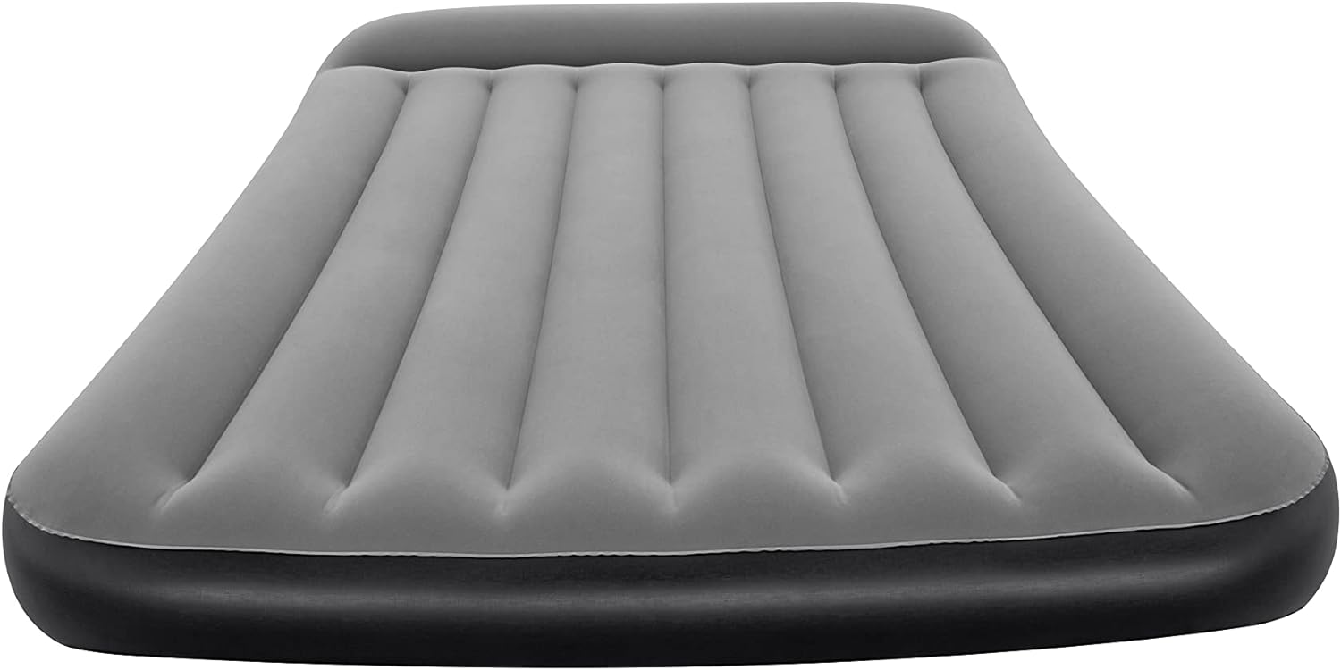 Bestway Tritech Air Comfort Full Size Inflatable Mattress Air Bed with Built-in AC Pump for Home and Travel - 1.91 m x 1.37 m x 30 cm