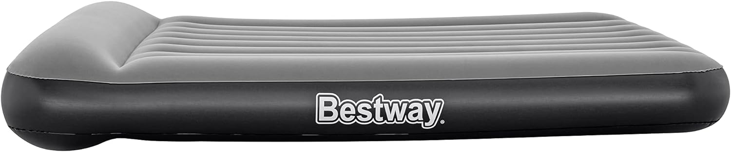 Bestway Tritech Air Comfort Full Size Inflatable Mattress Air Bed with Built-in AC Pump for Home and Travel - 1.91 m x 1.37 m x 30 cm