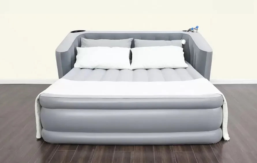 Bestway Tritech Wingback Queen Airbed with Built-In Headboard, LED Light and Drinks Holder - 2.33m x