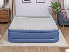 Bestway Tritech King Sized Inflatable Air Mattress with Built-in AC Pump for Ultimate Comfort and Portability - 2.03m x 1.93m x 56cm