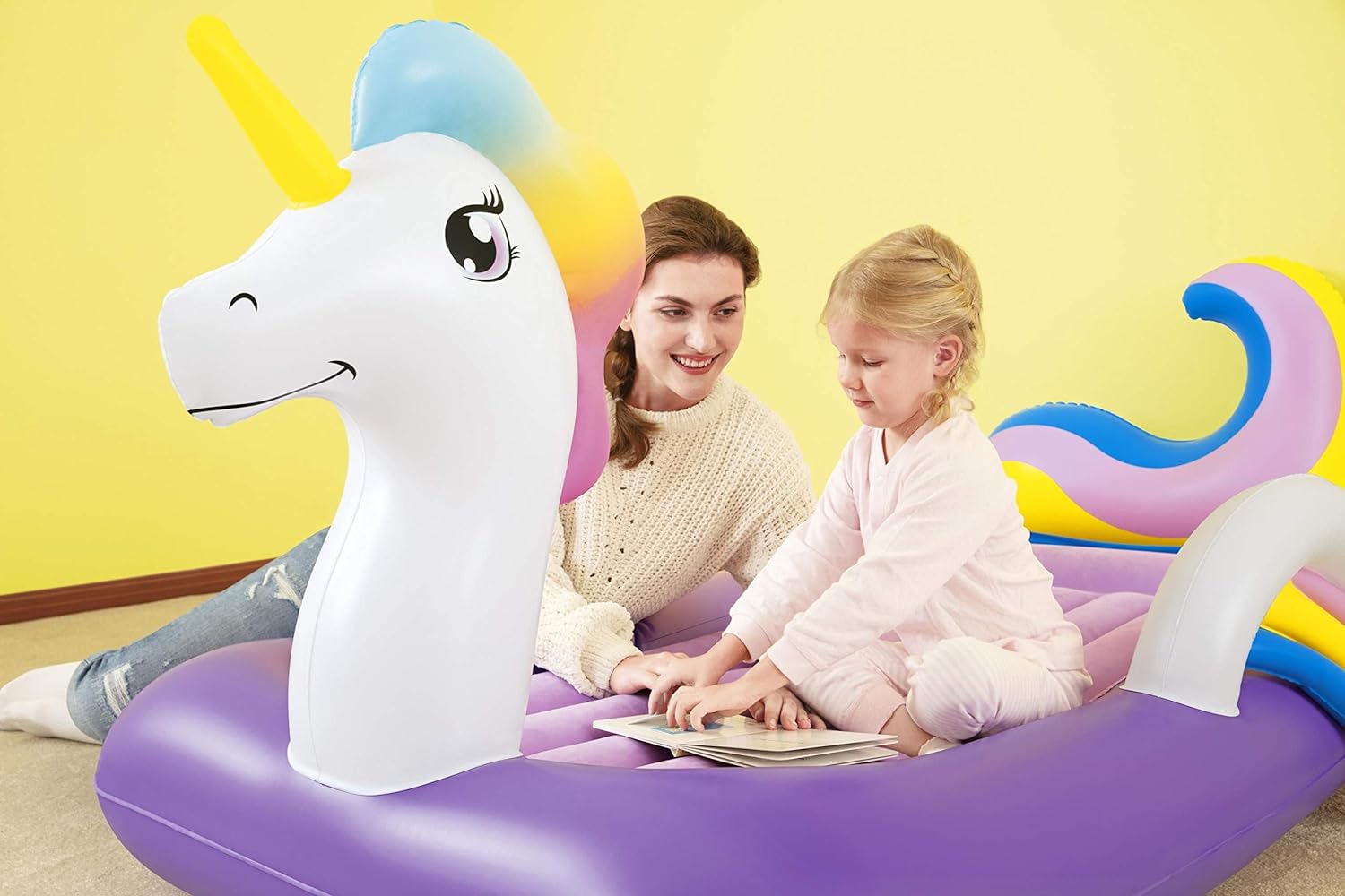 Bestway DreamChaser Unicorn Comfortable Kids Airbed - 1.96 M x 1.04 M x 84 CM