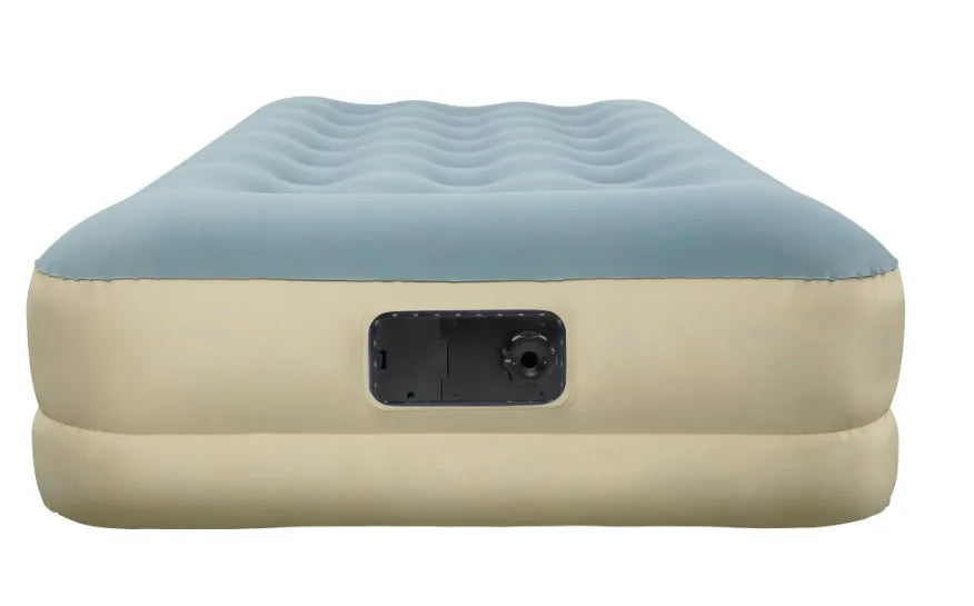 Bestway Fortech Fiber Airbed with Built-in AC Pump - Single Size, 1.91m x 97cm x 33cm