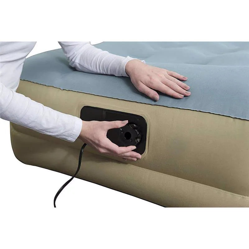 Bestway Fortech Fiber Airbed with Built-in AC Pump - Single Size, 1.91m x 97cm x 33cm