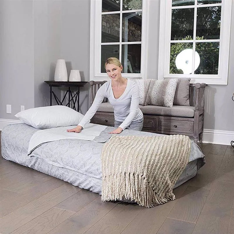 Bestway Fortech Fiber Airbed with Built-in AC Pump - Single Size, 1.91m x 97cm x 33cm