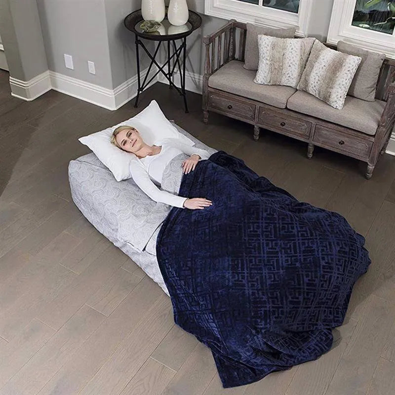 Bestway Fortech Fiber Airbed with Built-in AC Pump - Single Size, 1.91m x 97cm x 33cm
