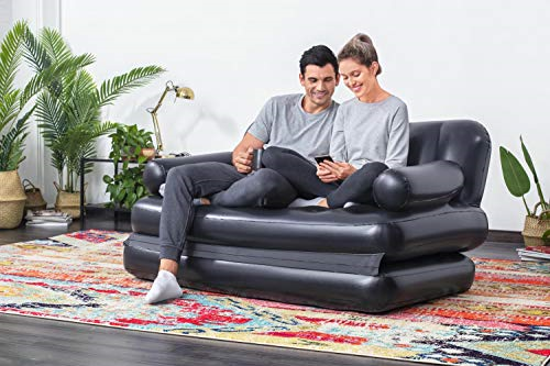 Bestway Multi-Max 5-in-1 Inflatable Double Air Sofa Bed with Air Pump - 1.88m x 1.52m x 64cm