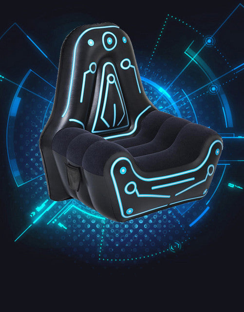 Bestway Inflatable Mainframe Gaming Air Chair Sofa with Armrests and Futuristic Print - 1.12M X 99CM X 1.25M