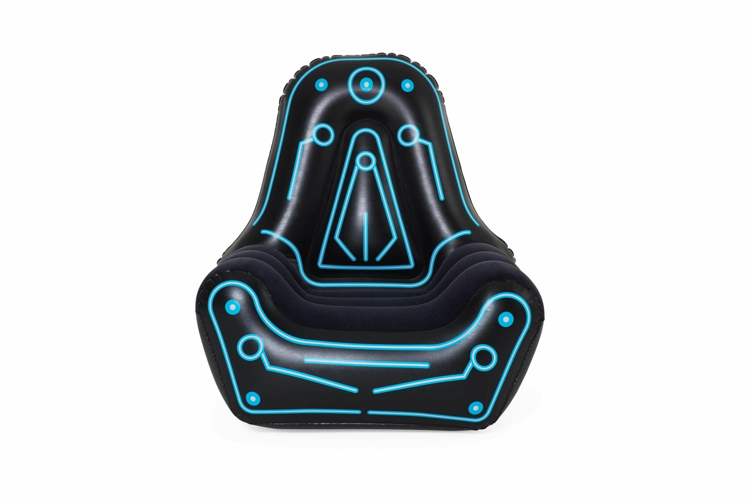 Bestway Inflatable Mainframe Gaming Air Chair Sofa with Armrests and Futuristic Print - 1.12M X 99CM X 1.25M