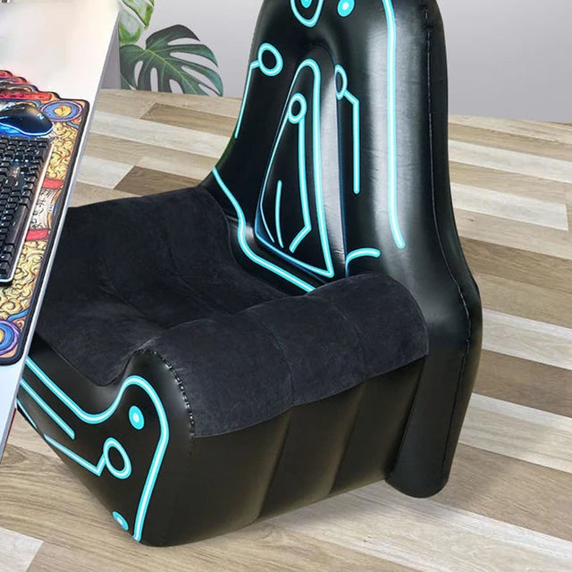 Bestway Inflatable Mainframe Gaming Air Chair Sofa with Armrests and Futuristic Print - 1.12M X 99CM X 1.25M