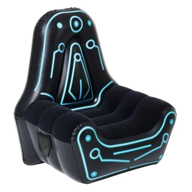Bestway Inflatable Mainframe Gaming Air Chair Sofa with Armrests and Futuristic Print - 1.12M X 99CM X 1.25M