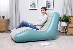 Bestway Leisure Luxe Inflatable Chaise Lounger for Home and Outdoor Relaxation - 1.33 m x 79 cm x 88 cm