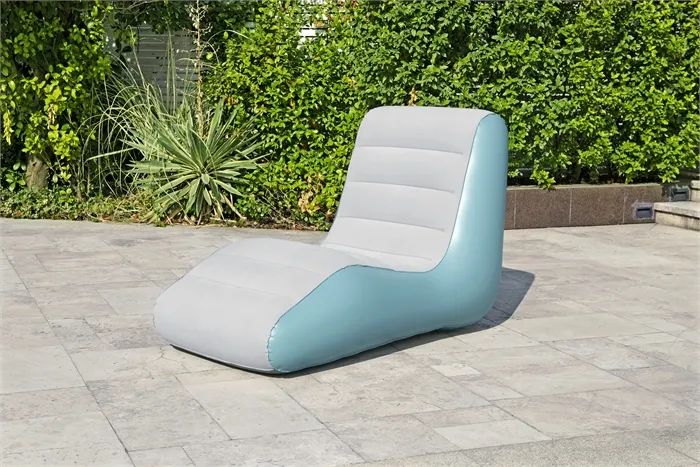 Bestway Leisure Luxe Inflatable Chaise Lounger for Home and Outdoor Relaxation - 1.33 m x 79 cm x 88 cm