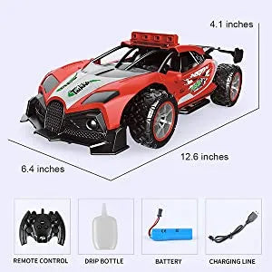RC High Speed Supercar with Steam Spray & LED Lights 2.4Ghz 1/12 Scale