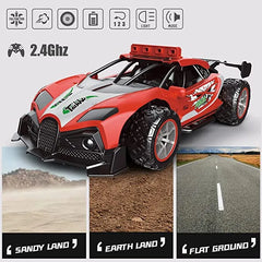 RC High Speed Supercar with Steam Spray & LED Lights 2.4Ghz 1/12 Scale