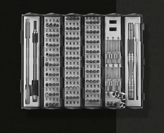 128-in-1 Professional Cylindrical Precision Multi-Tool Magnetic Screwdriver Set for DIY, Electronics