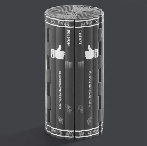 128-in-1 Professional Cylindrical Precision Multi-Tool Magnetic Screwdriver Set for DIY, Electronics