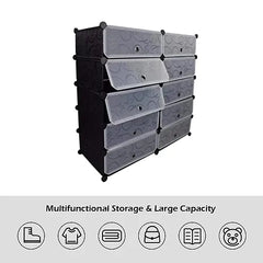 Multipurpose Shoe and Clothing Storage Cabinet Organizer with Modern Design