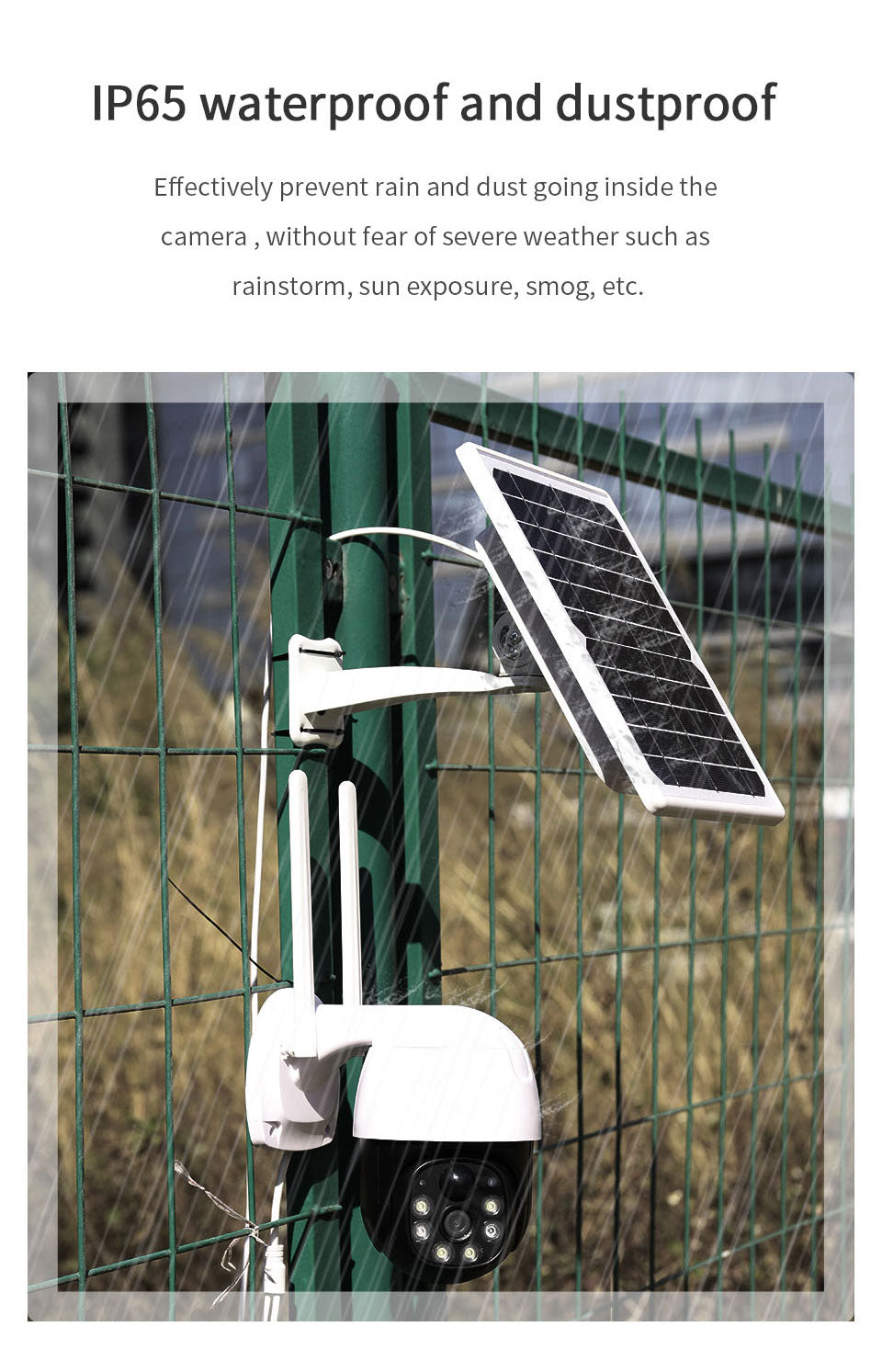 Smart Wireless 4G Outdoor Solar Security Camera with Night Vision, Motion Detection & PTZ