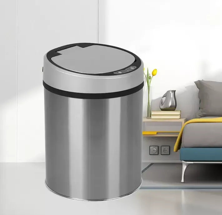 Automatic Touchless Motion Sensor Rechargeable Trash Can Dustbin with Steel Body