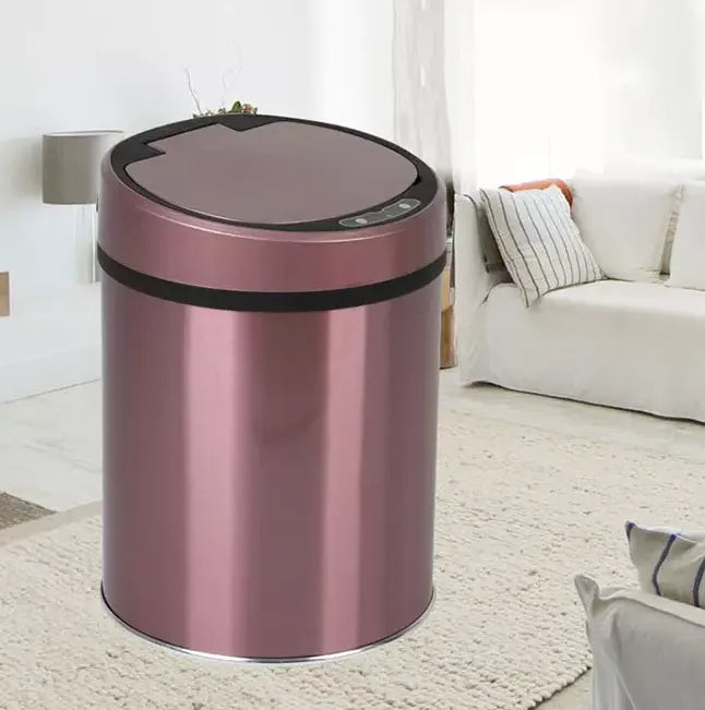 Automatic Touchless Motion Sensor Rechargeable Trash Can Dustbin with Steel Body