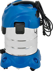 1600W Heavy Duty Wet and Dry Vacuum Cleaner with Stainless Steel Tank & 30L Capacity