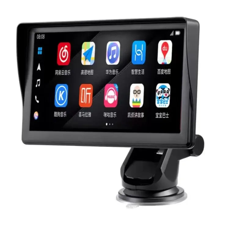 7-Inch Portable Car Player with Apple CarPlay, Android Auto & Touch Screen
