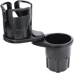 Portable 2-in-1 Car Cup Holder with 360° Rotation and Wide Application for Most Car Models