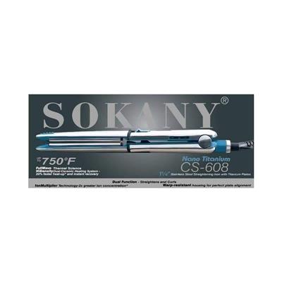 Sokany Titanium Max Hair Straightener - Professional 2-in-1 Straightening and Curling Iron with MCH Heater and LED Display