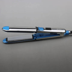 Sokany Titanium Max Hair Straightener - Professional 2-in-1 Straightening and Curling Iron with MCH Heater and LED Display