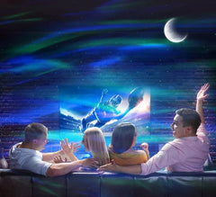 Dream Aurora Portable Galaxy Star Light Projector Lamp with Bluetooth Speaker & Remote