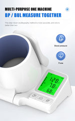 Intelligent Voice-Guided Arm Cuff Electronic Blood Pressure Monitor with LCD Display & Fast Measurement