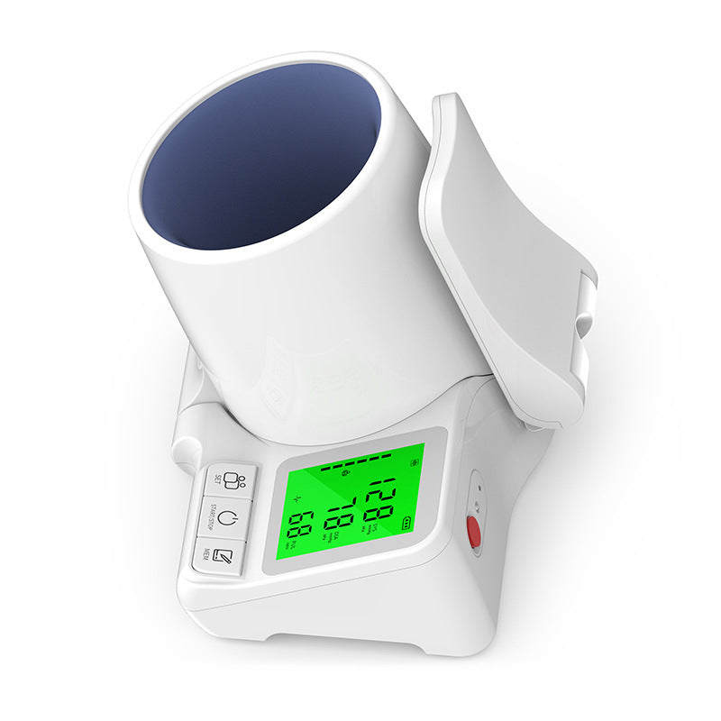 Intelligent Voice-Guided Arm Cuff Electronic Blood Pressure Monitor with LCD Display & Fast Measurement