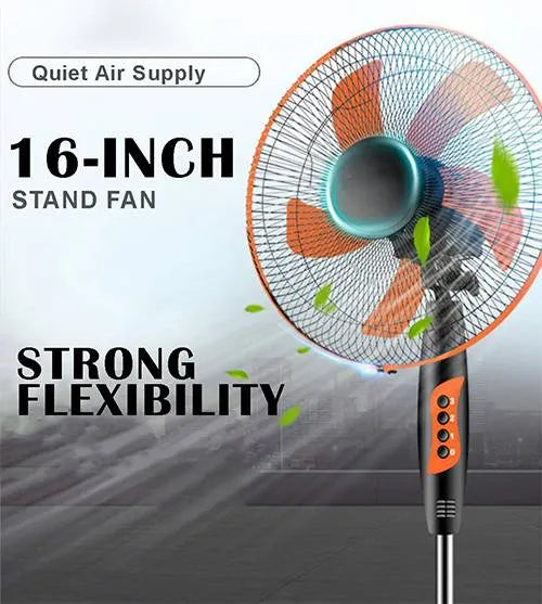 Set of 2 Electric Standing Fan 16