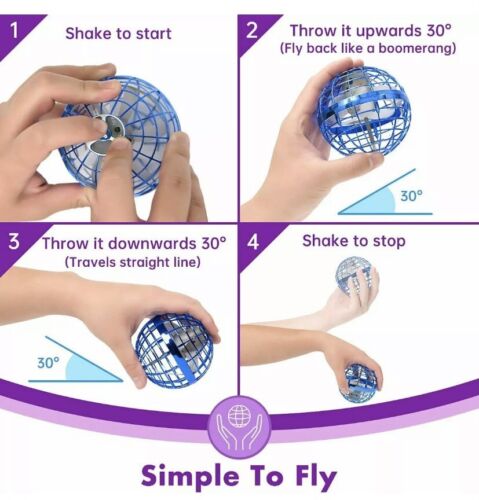 Mini Flying Gyrosphere Spinning Ball Orb Toy Drone