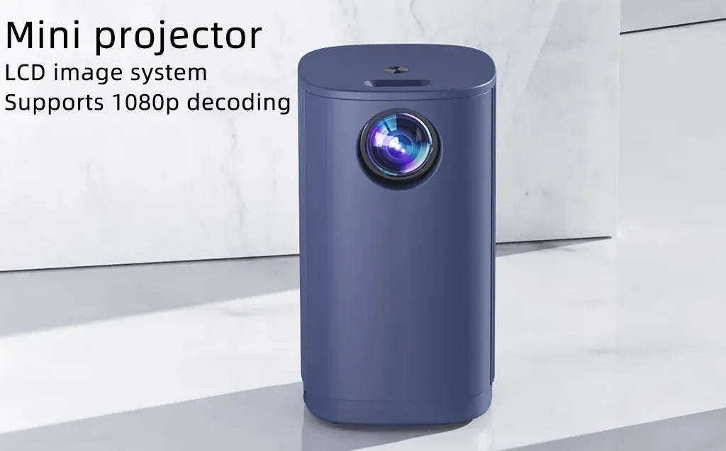 Smart Mini LED FHD Projector with Miracast, Airplay, DLNA & WiFi Connectivity with Built-in Audio