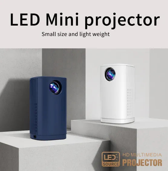 Smart Mini LED FHD Projector with Miracast, Airplay, DLNA & WiFi Connectivity with Built-in Audio