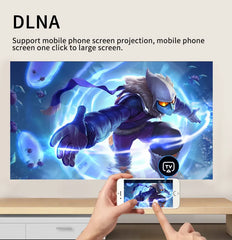 Smart Mini LED FHD Projector with Miracast, Airplay, DLNA & WiFi Connectivity with Built-in Audio