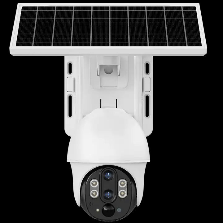 4G Solar-Powered 2MP Outdoor PTZ Camera with Dual Lens, Night Vision and PIR Detection