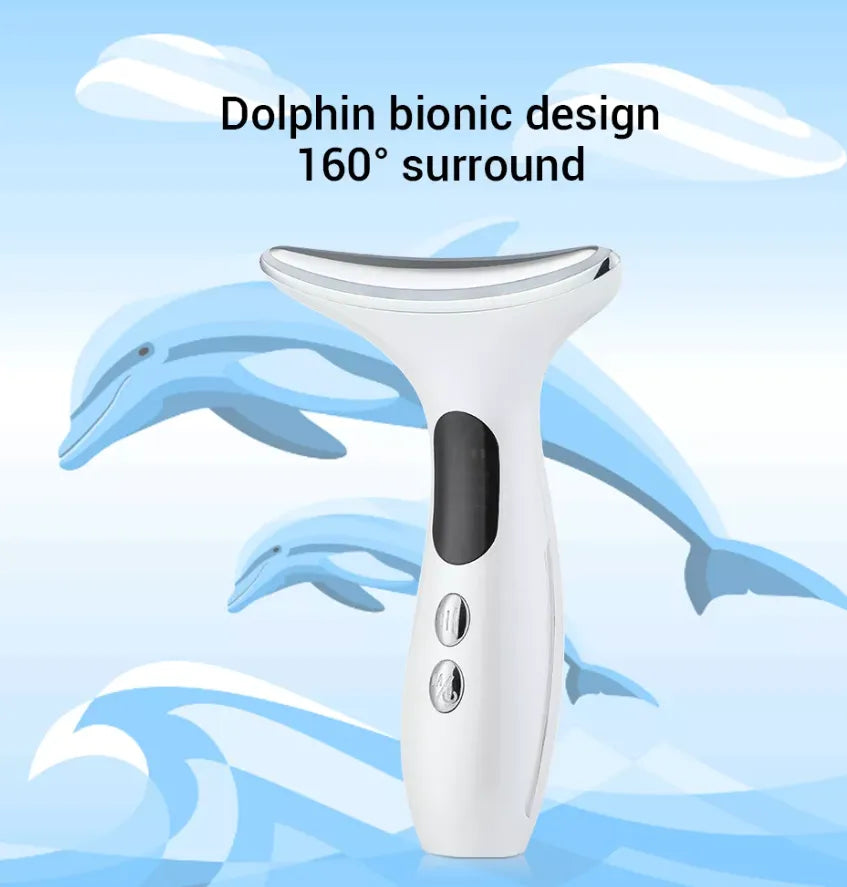 EMS Neck Skin Tightening & Face Lifting Beauty Therapy Massager - Anti Wrinkle & Rejuvenating
