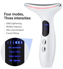 EMS Neck Skin Tightening & Face Lifting Beauty Therapy Massager - Anti Wrinkle & Rejuvenating