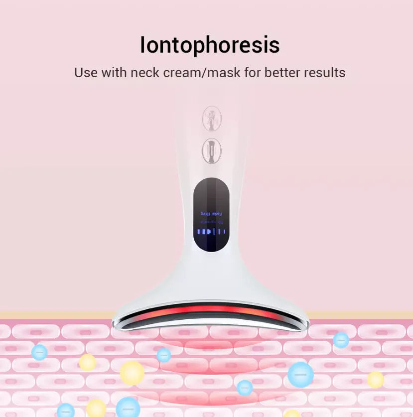 EMS Neck Skin Tightening & Face Lifting Beauty Therapy Massager - Anti Wrinkle & Rejuvenating
