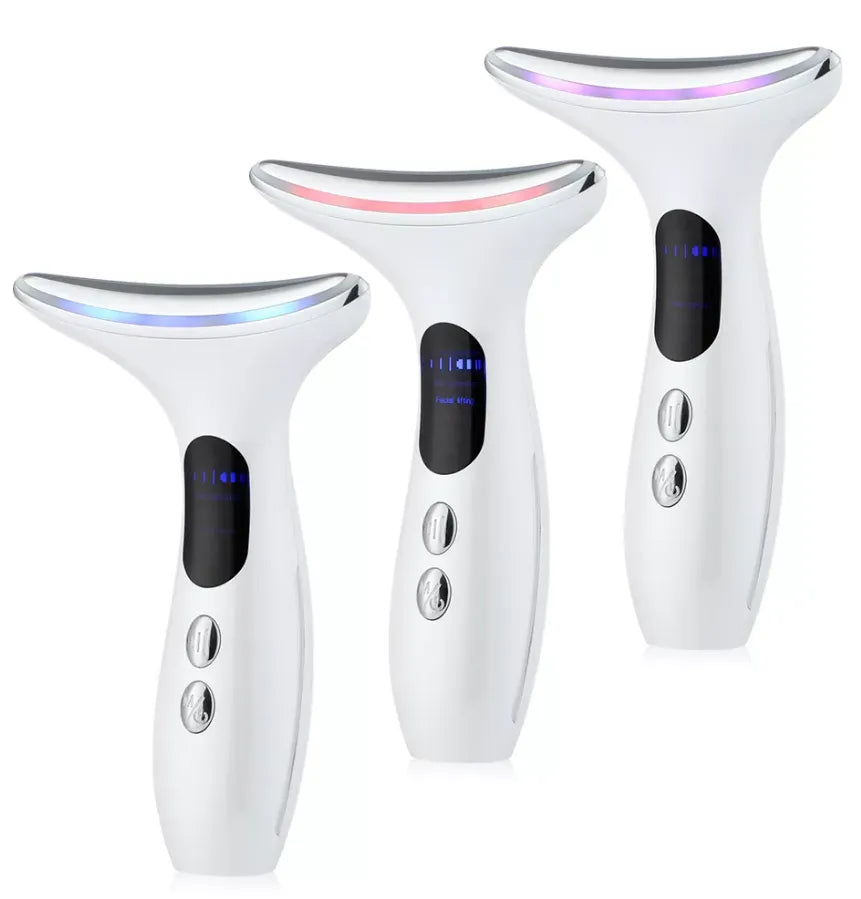 EMS Neck Skin Tightening & Face Lifting Beauty Therapy Massager - Anti Wrinkle & Rejuvenating