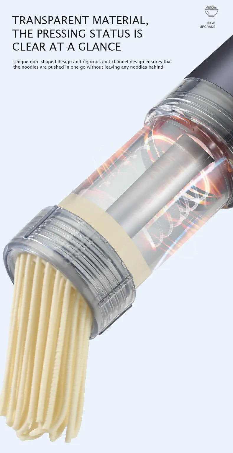 Automatic Cordless Handheld Noodle Maker Machine with Multiple Moulds