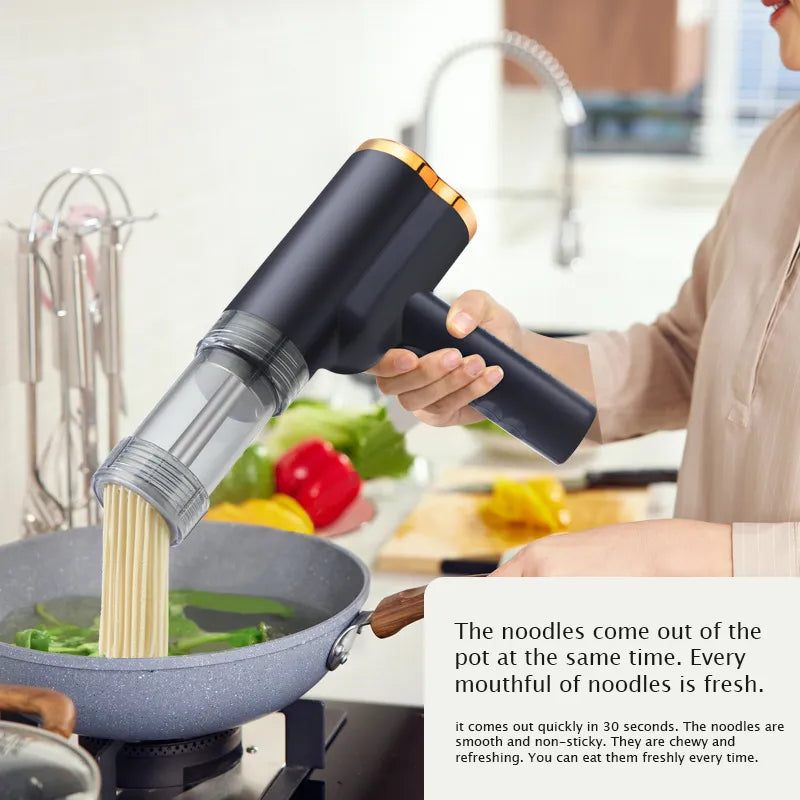 Automatic Cordless Handheld Noodle Maker Machine with Multiple Moulds