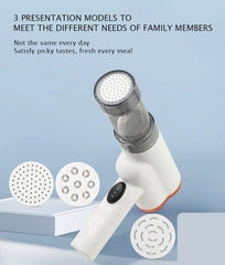 Automatic Cordless Handheld Noodle Maker Machine with Multiple Moulds