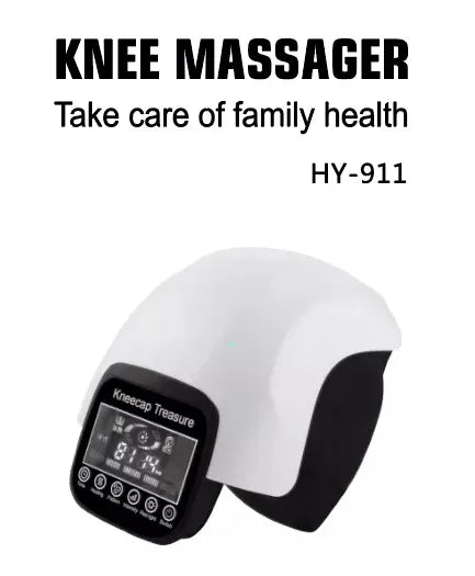Portable Wireless Knee Joint Massager with Electric Heating for Pain Relief - Rechargeable