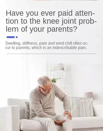 Portable Wireless Knee Joint Massager with Electric Heating for Pain Relief - Rechargeable